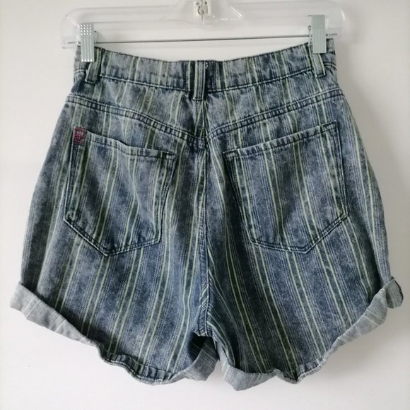Urban Outfitters BDG Striped Denim Women Shorts - Picture 4 of 7